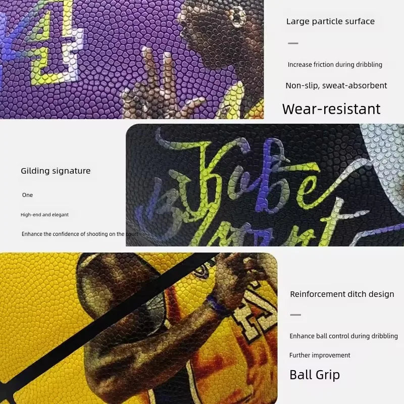 High Quality Anti Slip Basketball Ball Size 7 PU Material Outdoor Indoor Men Women Training Match Balls  Gift