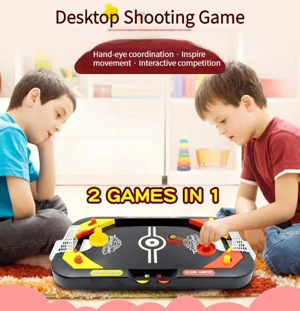 2 In 1 Soccer Board Game Toys Mini Desktop Soccer Ice Table Game Interactive Anti-stress Party Table Football Toys Children Gift