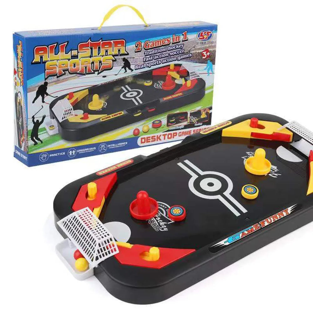 2 In 1 Soccer Board Game Toys Mini Desktop Soccer Ice Table Game Interactive Anti-stress Party Table Football Toys Children Gift