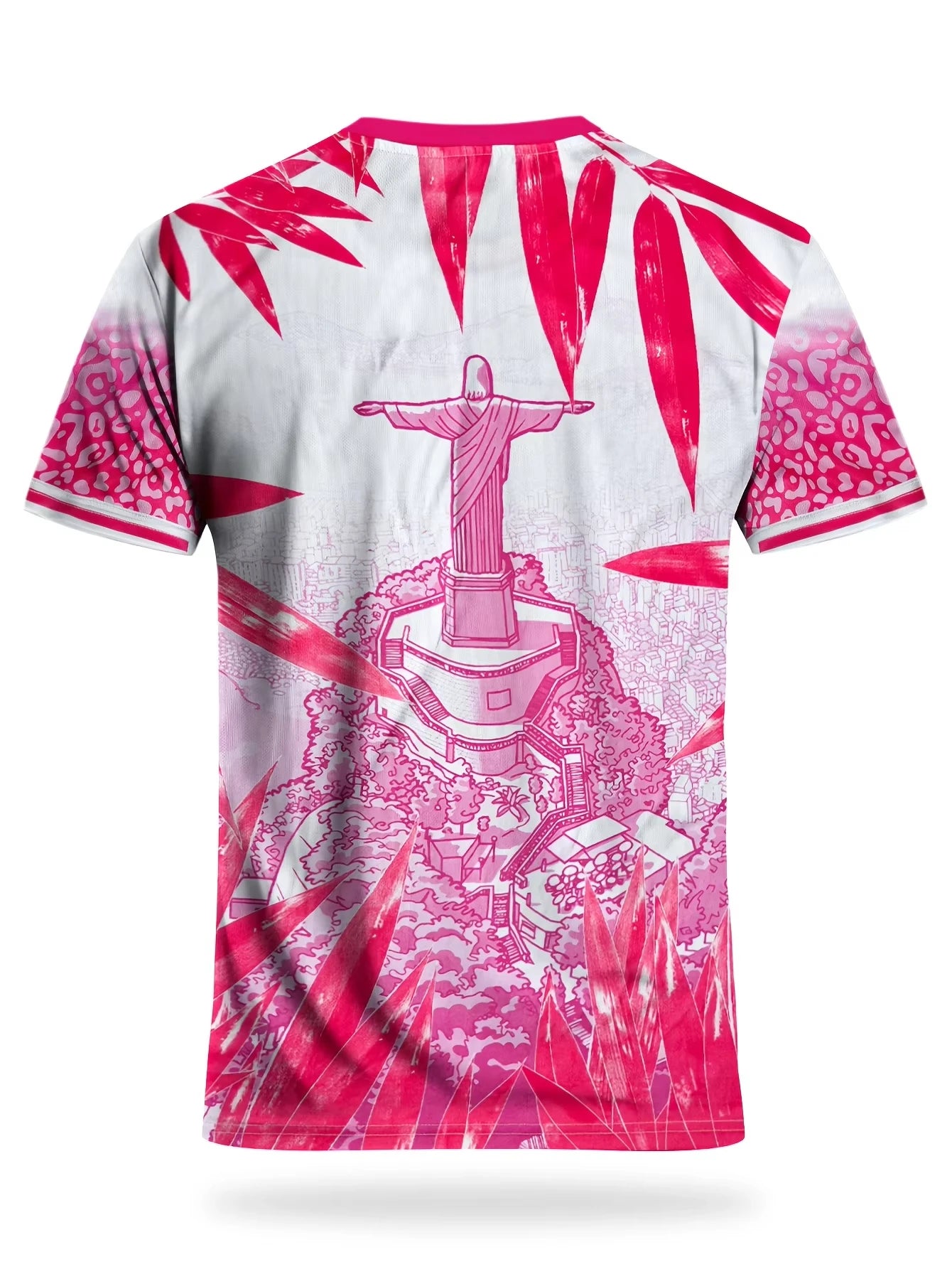 Brazil Soccer Jersey - Football Shirt with Christ the Redeemer Graphic, Ideal for National Team Fans & Streetwear Outfits